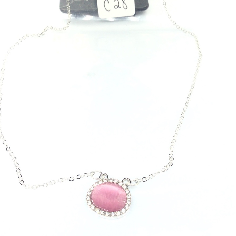 Paparazzi Treasure Me Always Pink Necklace - Silver Chain